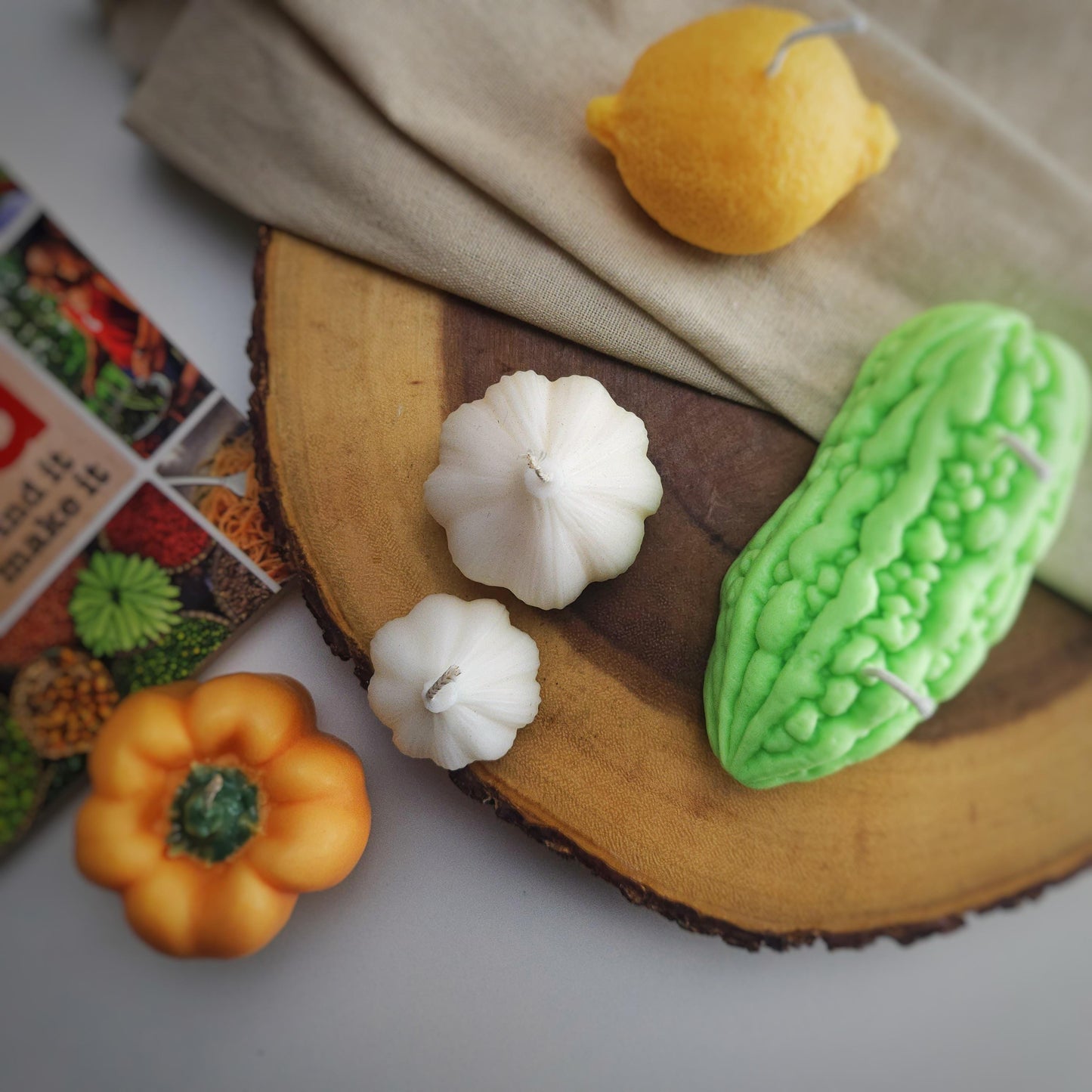 Garlic Bulb Candle | Scented Candle |Decor Candle | Funny Candle |Imitation Candle|Candle Gift | Kitchen Decor |