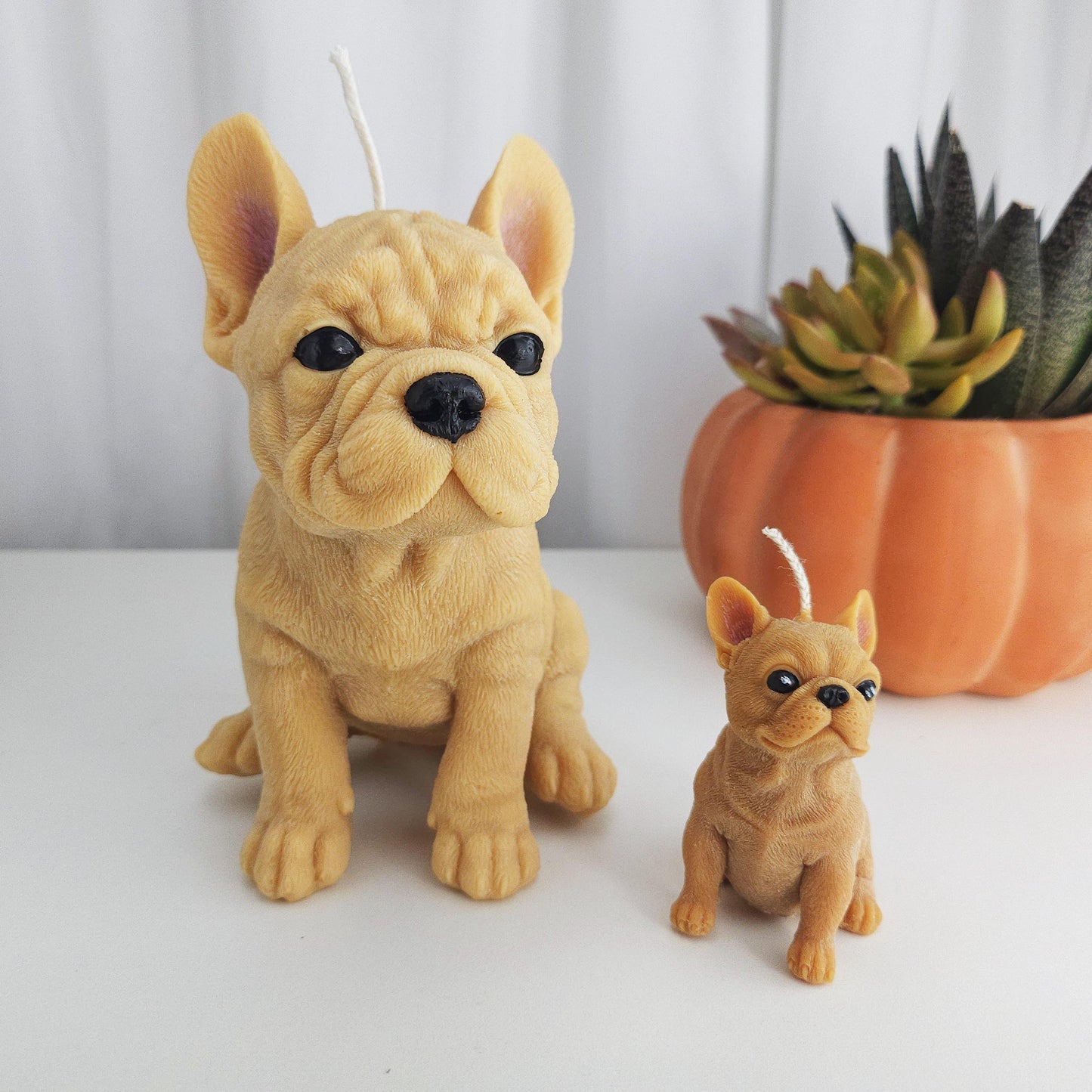 Large French Bulldog Candle | Handmade Candle | Candle Gifts |Frenchie|Scented Candle | French Bulldog | Dog Lover | Pillar Candle |