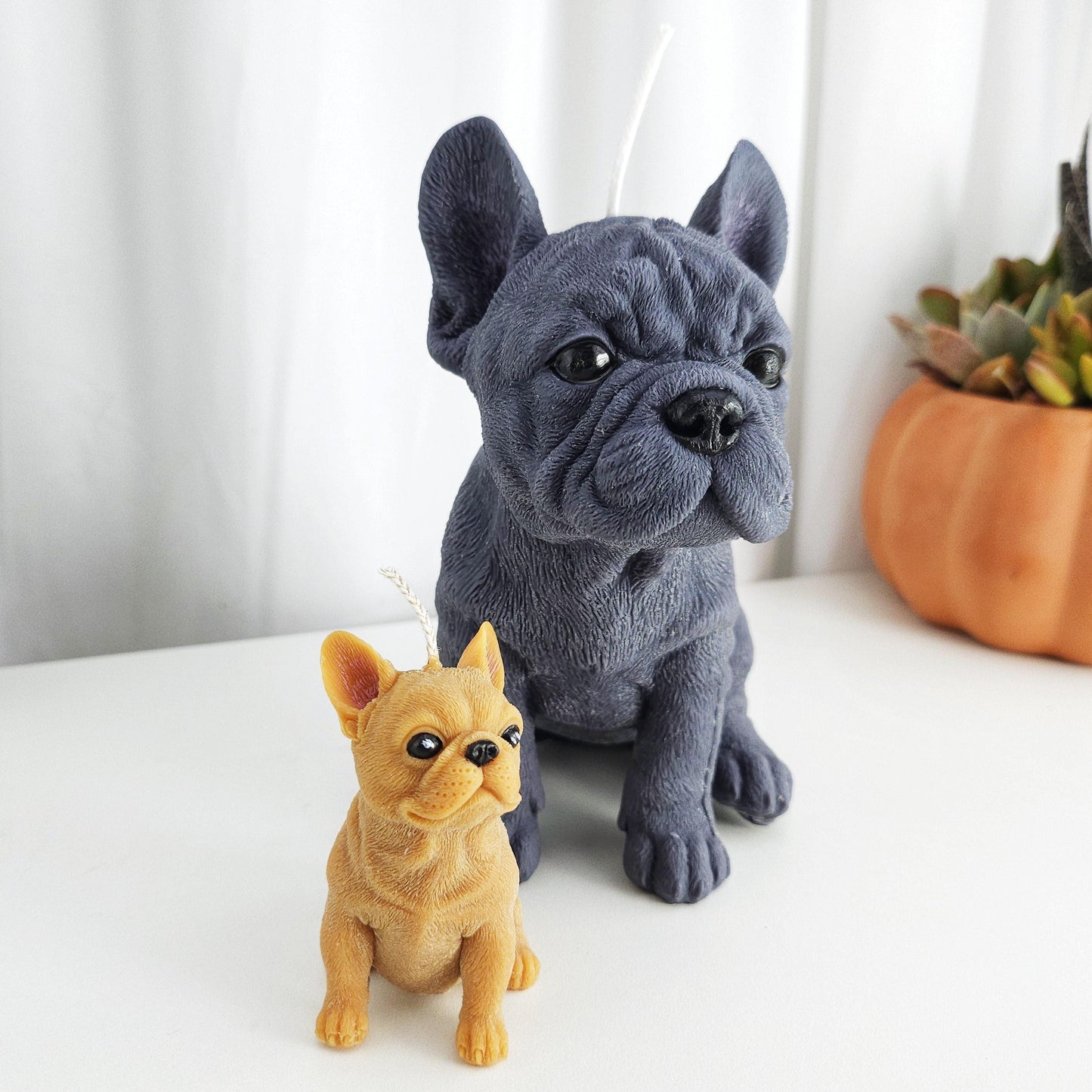 Large French Bulldog Candle | Handmade Candle | Candle Gifts |Frenchie|Scented Candle | French Bulldog | Dog Lover | Pillar Candle |