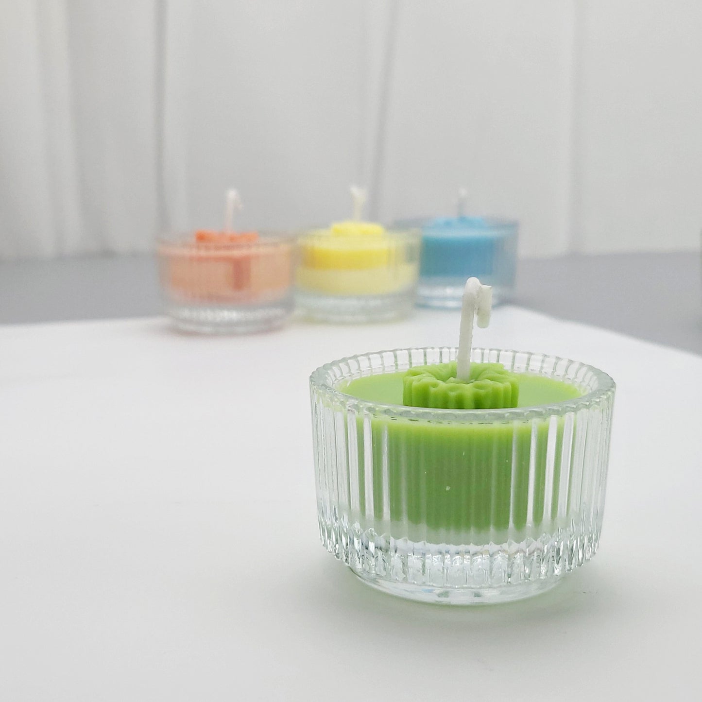 Tea lights candle|spring scents candle sets of 4| hand-pour soy wax candle