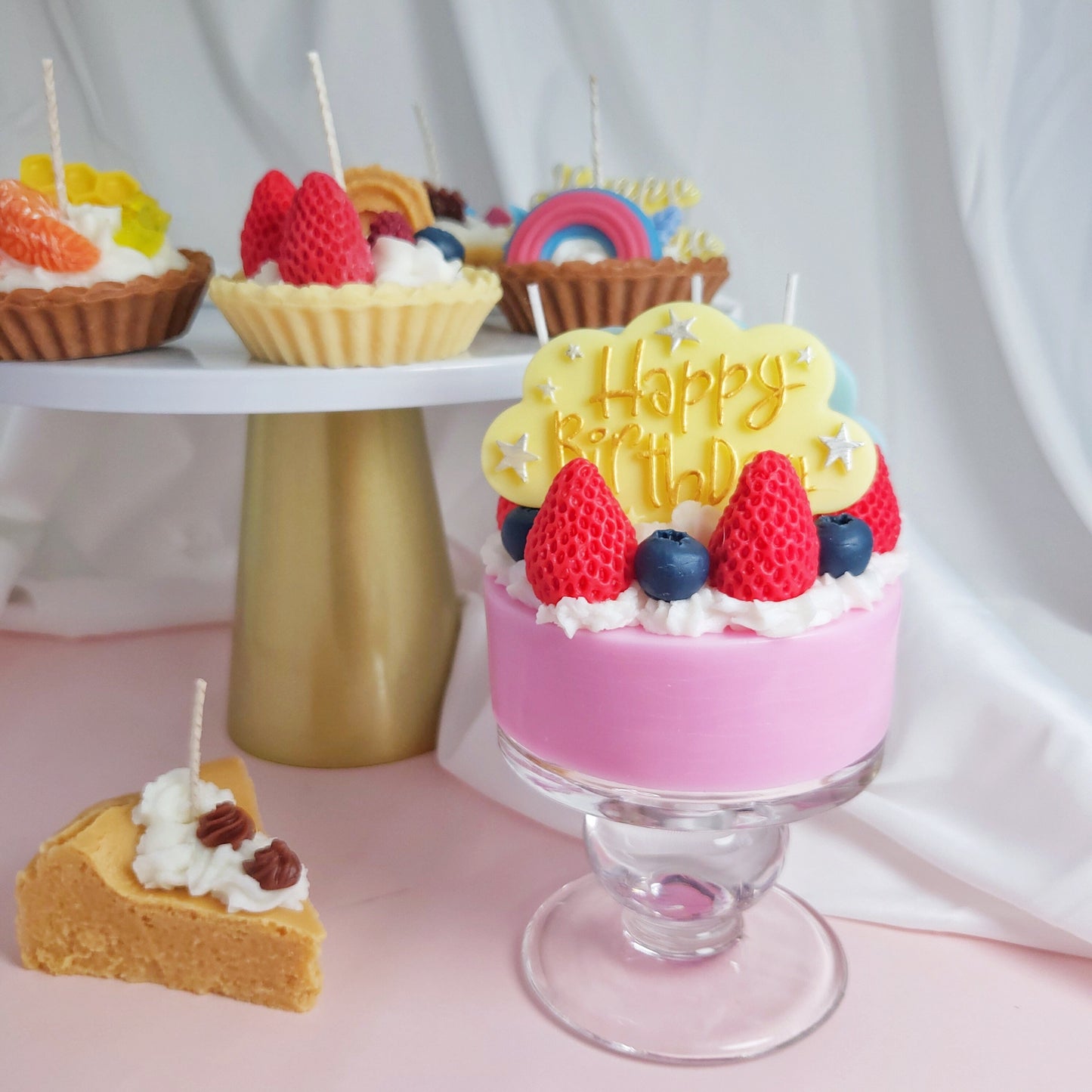 Big Birthday Cake handmade natural Candle|Birthday Gift|Home Decor | gift for her | dessert candle | Decorative Candle