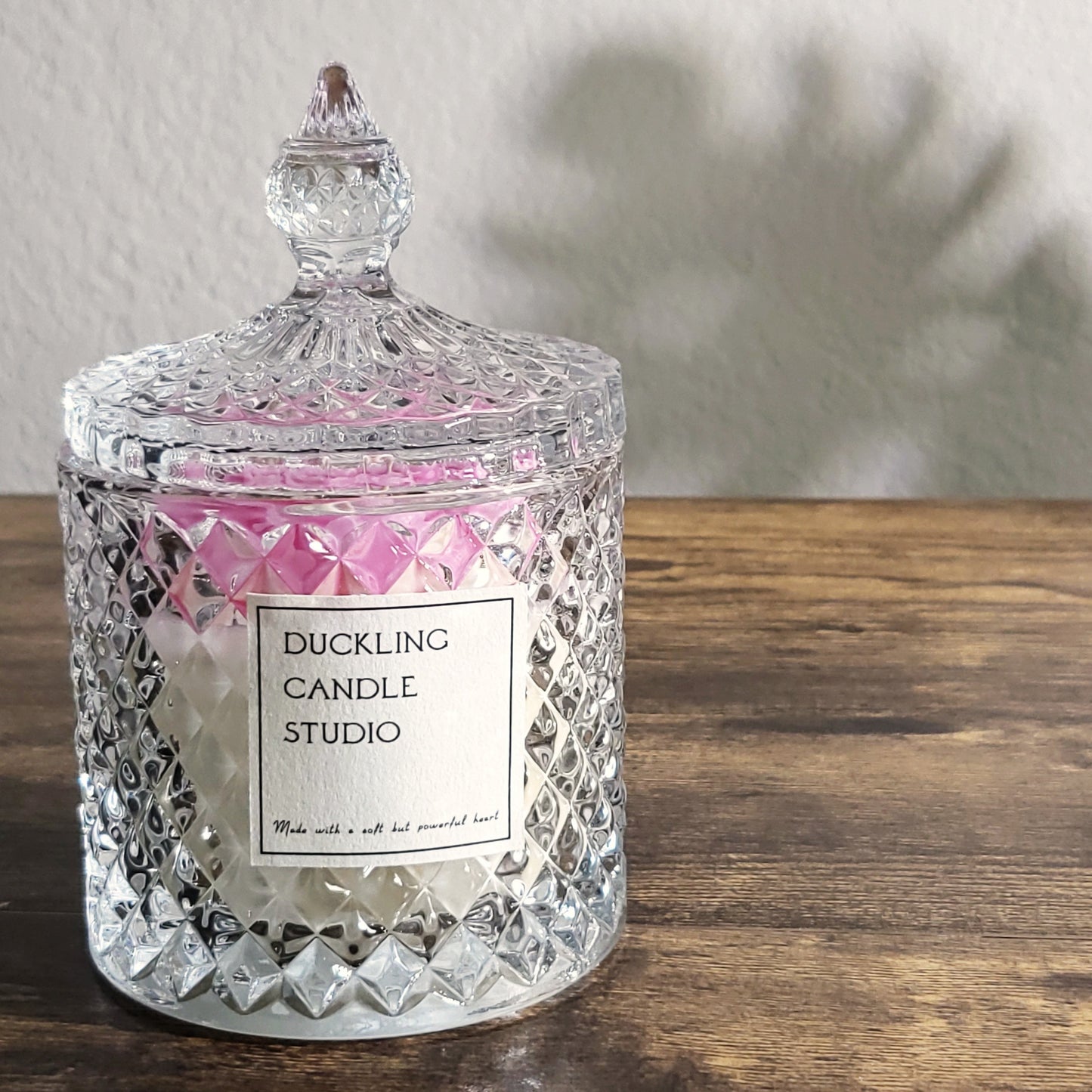 Glass Container floral scented candle |soy wax candle |classic and simple candle | 8oz