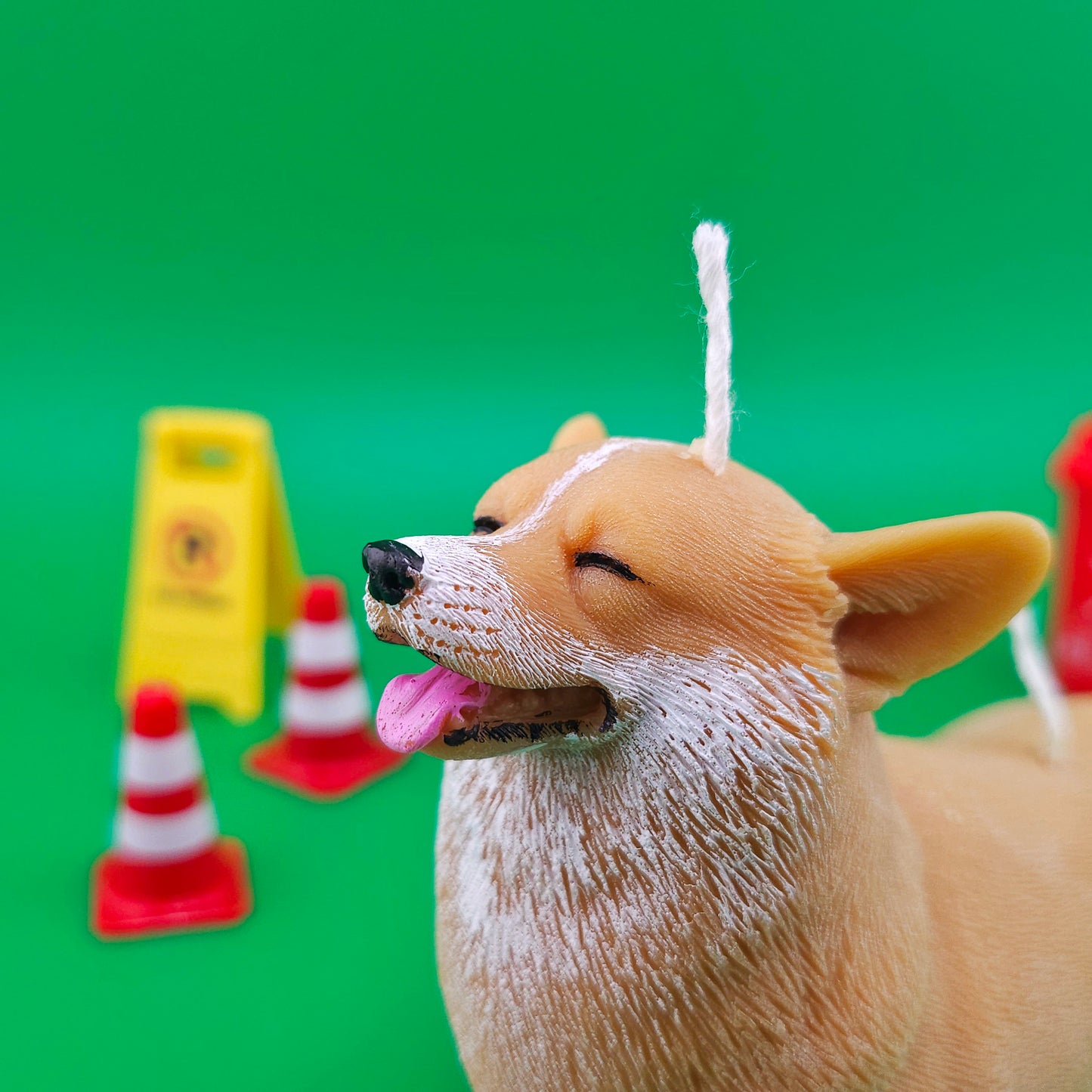 Handmade candle|candle gifts|Corgi Candle|Scented candle | Welsh Corgi | dog lover | pillar candle | Corgi | Smiling Corgi Gifts