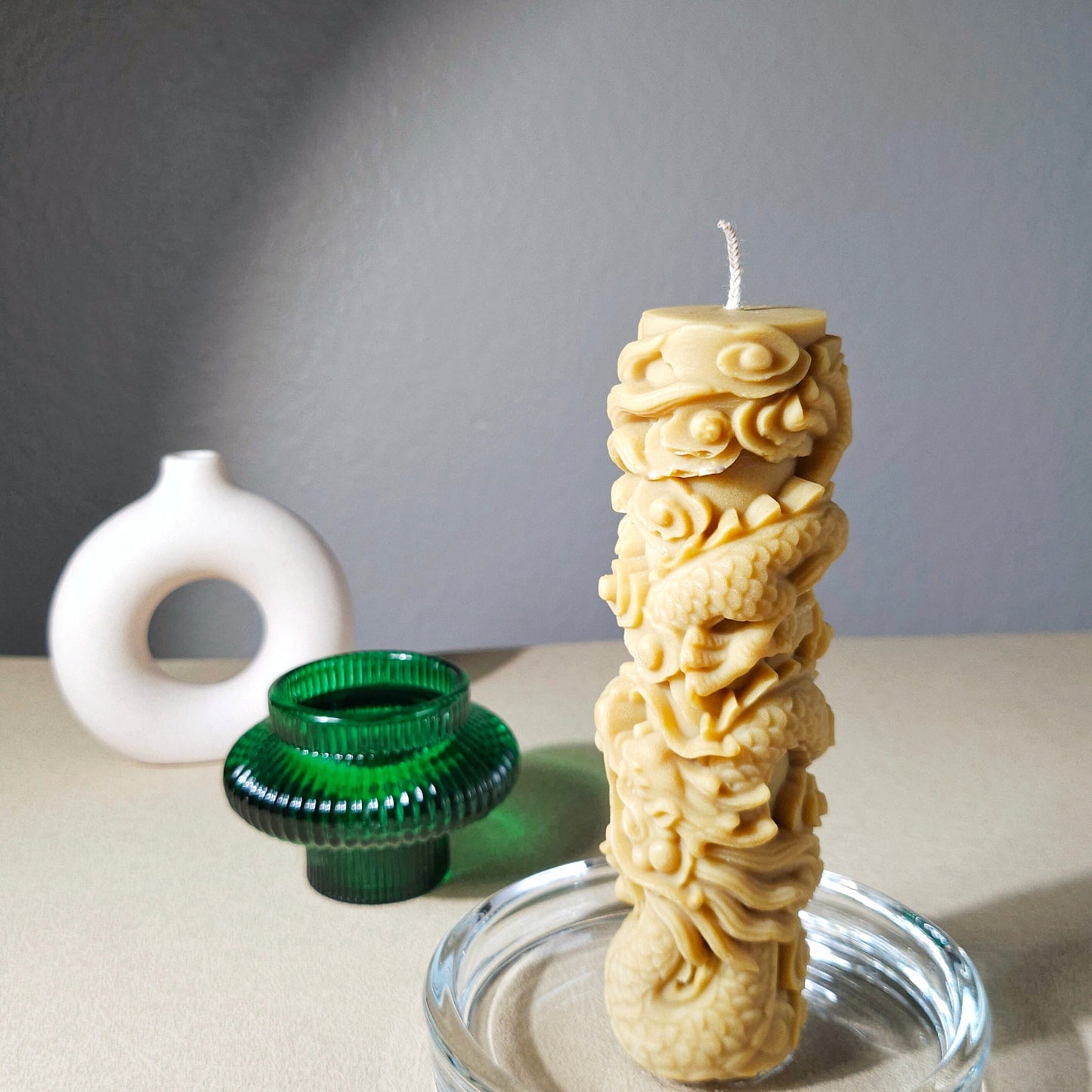 Chinese Dragon Pillar Candle | Dragon Year Gifts | Dragon Candle | Lunar New Year Gifts|