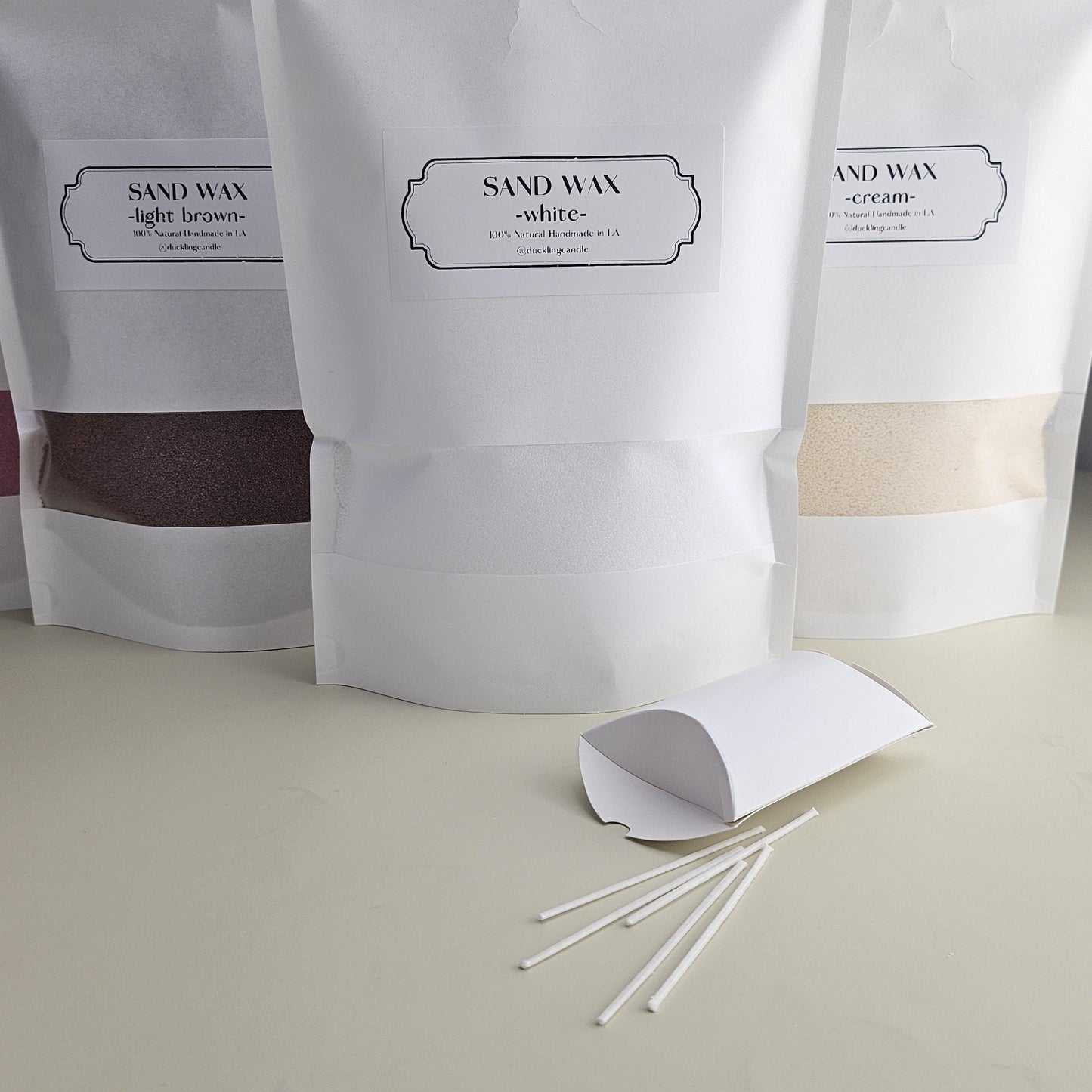 Sand Wax DIY Candle Kit| Scented Sand Wax|Colored Pastel Sand Wax|Eco-Friendly Scented Candle Making Kit| 100 %Natural Wax 18oz with 5Wicks