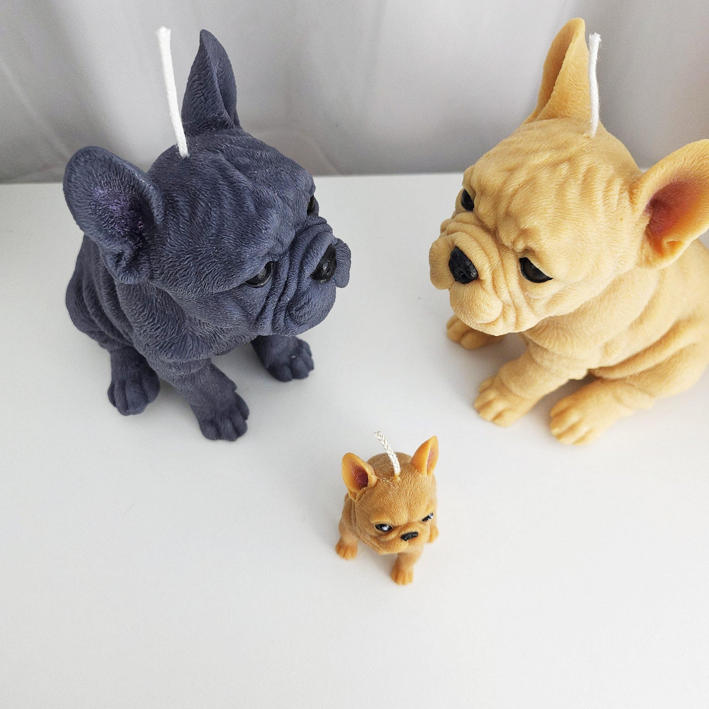 Large French Bulldog Candle | Handmade Candle ｜ Candle Gifts ｜Frenchie｜Scented Candle | French Bulldog | Dog Lover | Pillar Candle |