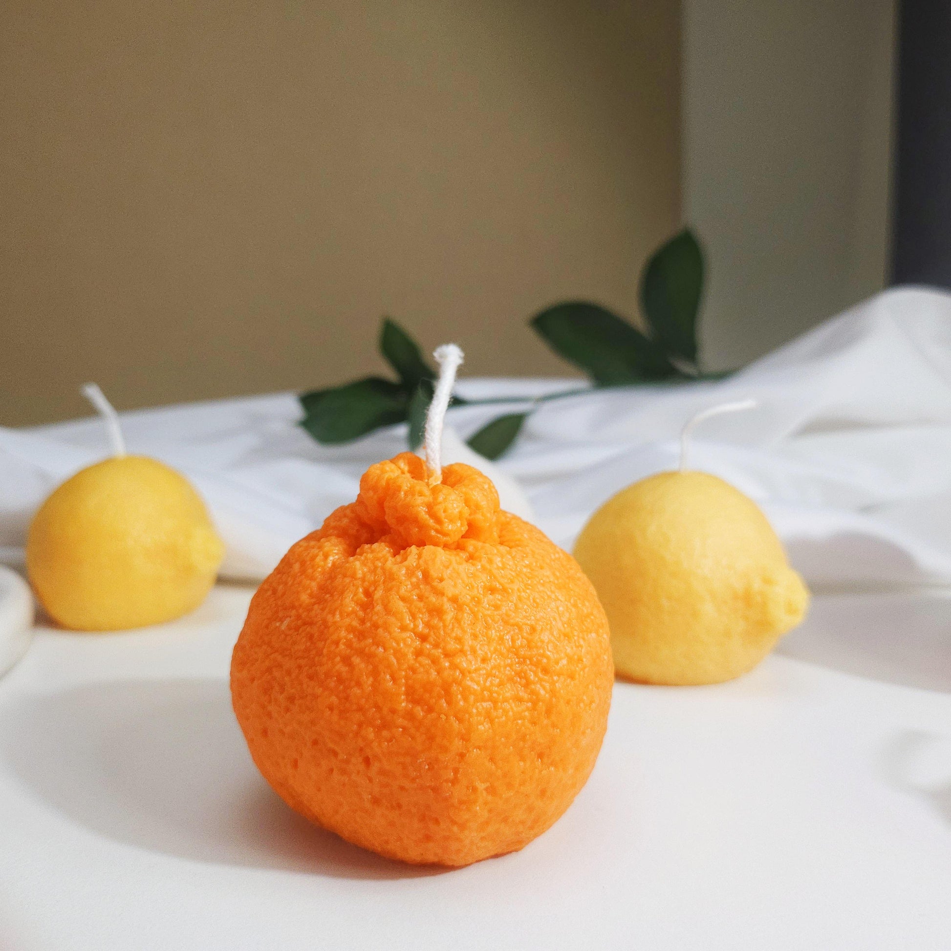 Orange Candle｜ Scented Candle ｜Tangerine | Citrus | Fruit Candle | Fun Candle ｜Imitation Candle｜Candle Gift | Home Decor | Harvest |