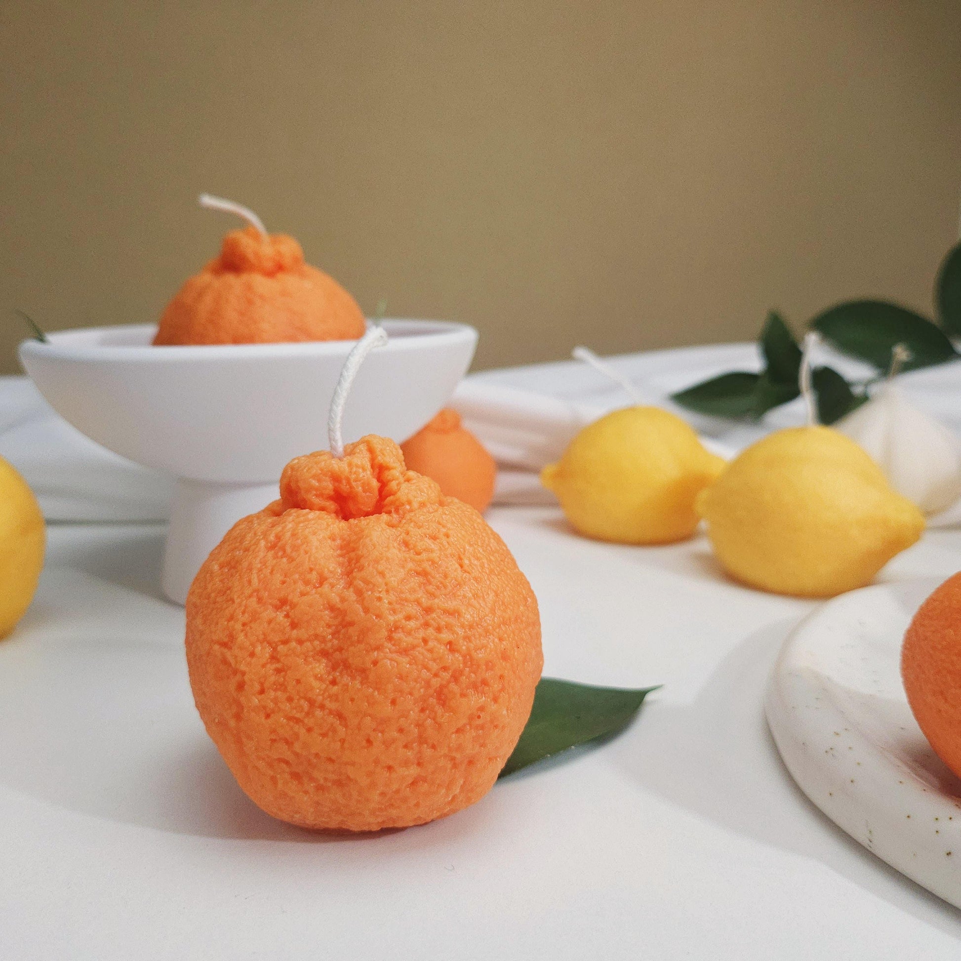 Orange Candle｜ Scented Candle ｜Tangerine | Citrus | Fruit Candle | Fun Candle ｜Imitation Candle｜Candle Gift | Home Decor | Harvest |