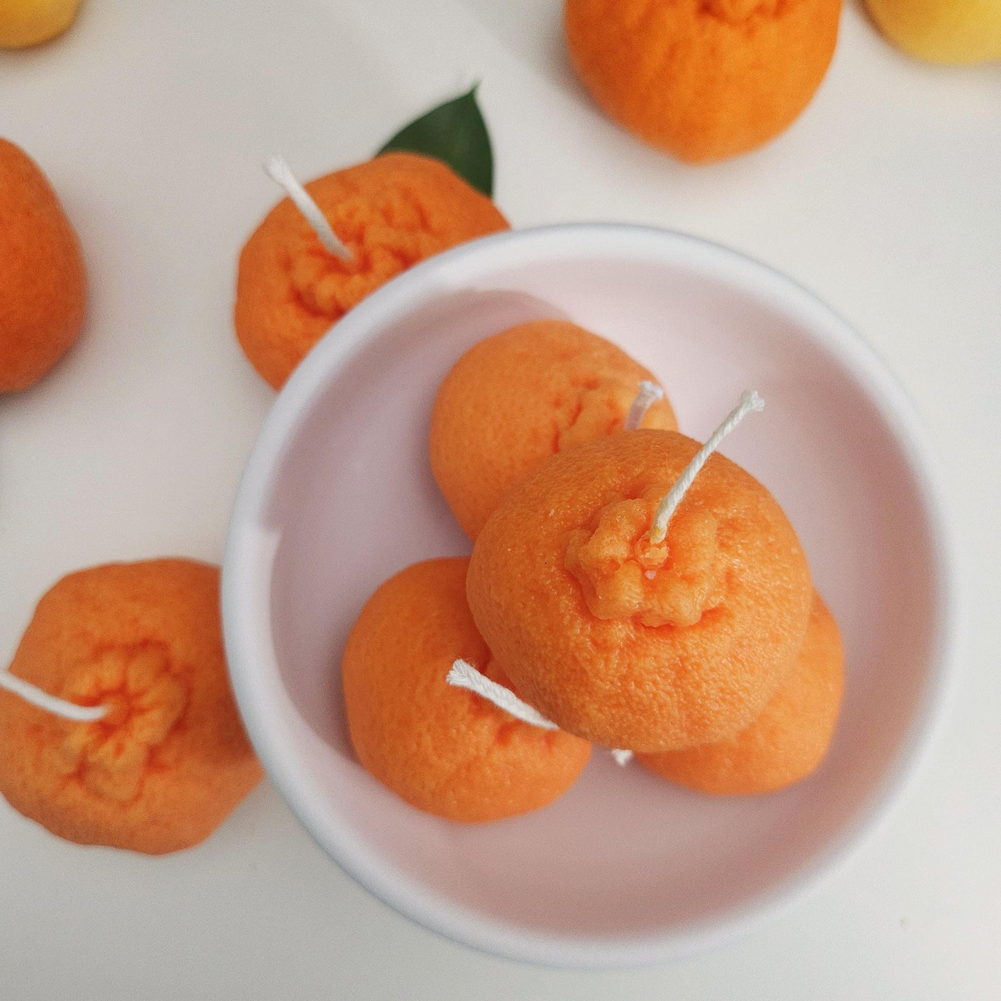 Orange Candle｜ Scented Candle ｜Tangerine | Citrus | Fruit Candle | Fun Candle ｜Imitation Candle｜Candle Gift | Home Decor | Harvest |