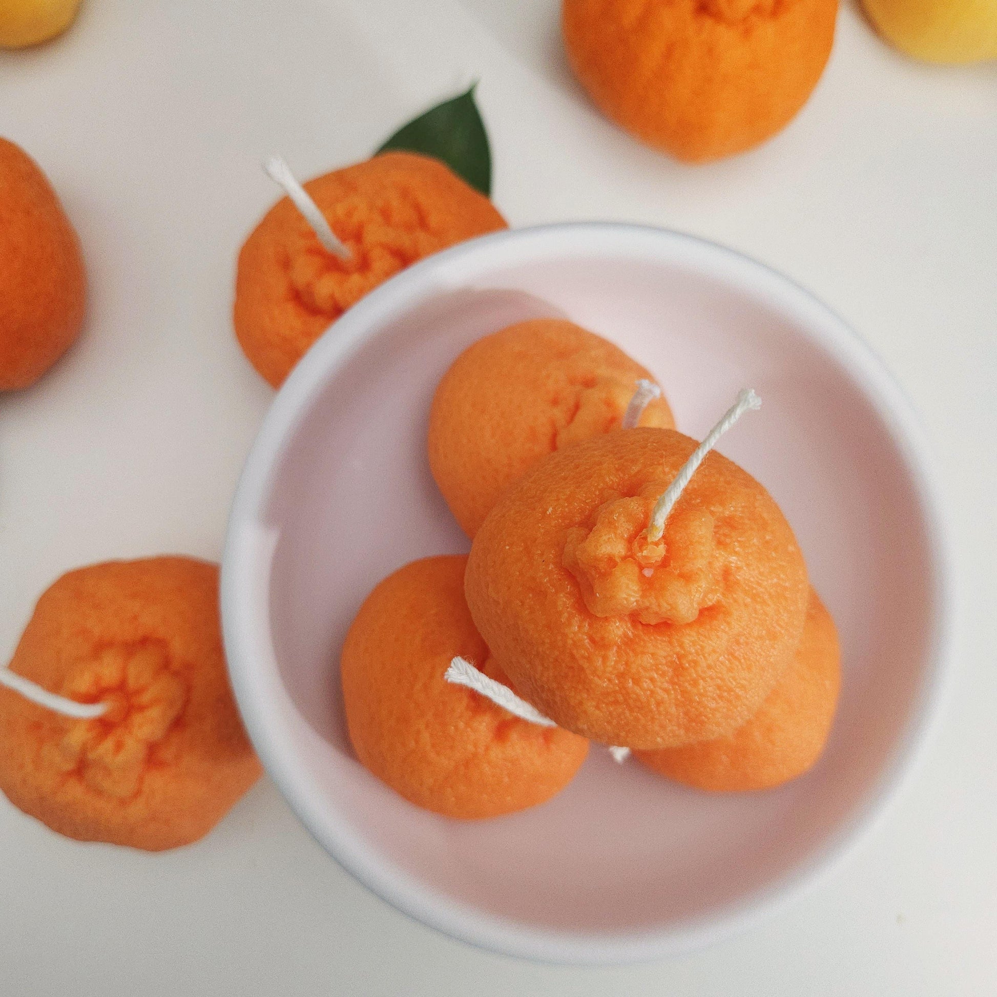 Orange Candle｜ Scented Candle ｜Tangerine | Citrus | Fruit Candle | Fun Candle ｜Imitation Candle｜Candle Gift | Home Decor | Harvest |