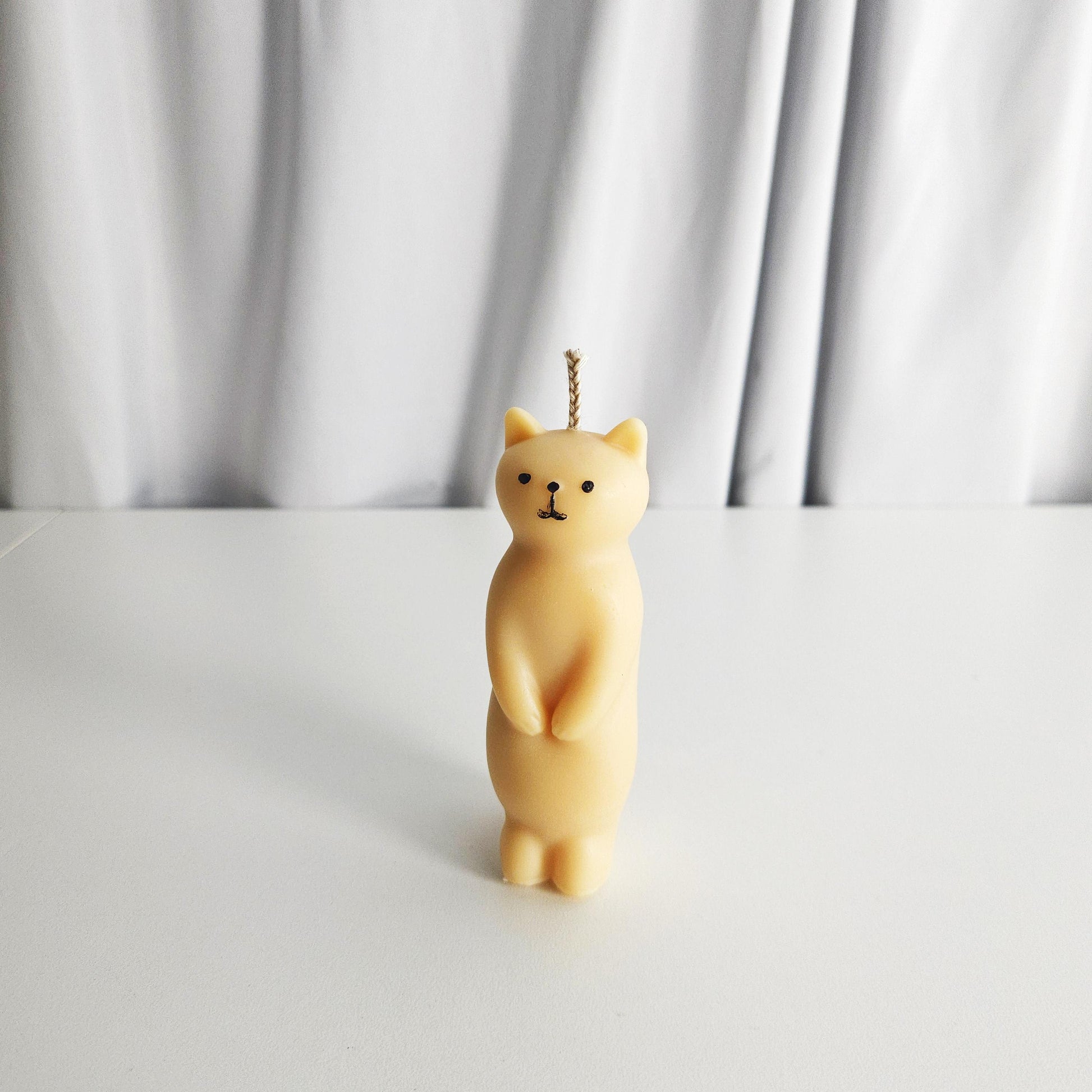 cat candle, pet lover gift, cute gift, cute candle, funny gift, pillar candle, cat lover gift, pastel candle, personalized candle, colorful candle, home decor, standing cat, match cat, scented candle, gift for her, US crafted, handmade gift, soy wax