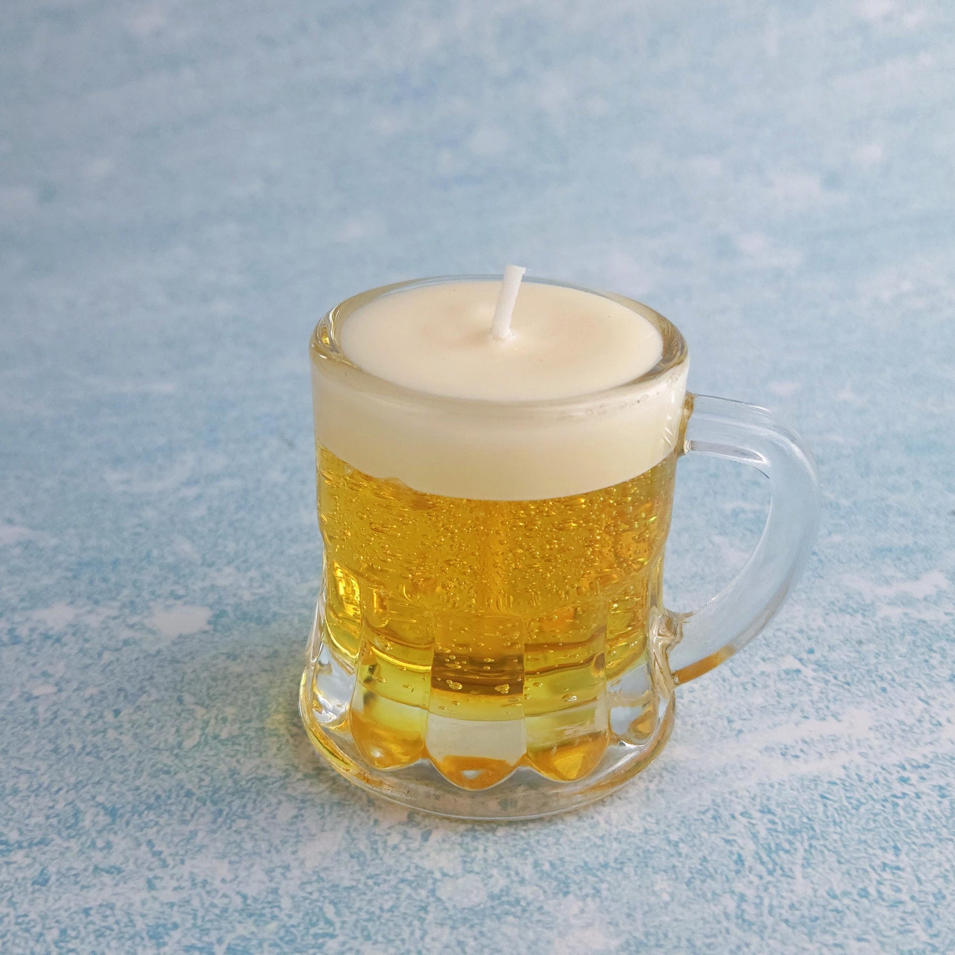 Scented Beer Candle in Shot Glass｜Realistic Gel Wax Beer Mug Candle｜Reusable Glass Candle | Funny Gift for Him | Party Favor | Bar Decor
