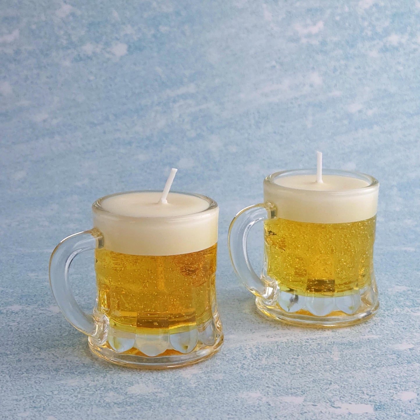 Scented Beer Candle in Shot Glass｜Realistic Gel Wax Beer Mug Candle｜Reusable Glass Candle | Funny Gift for Him | Party Favor | Bar Decor