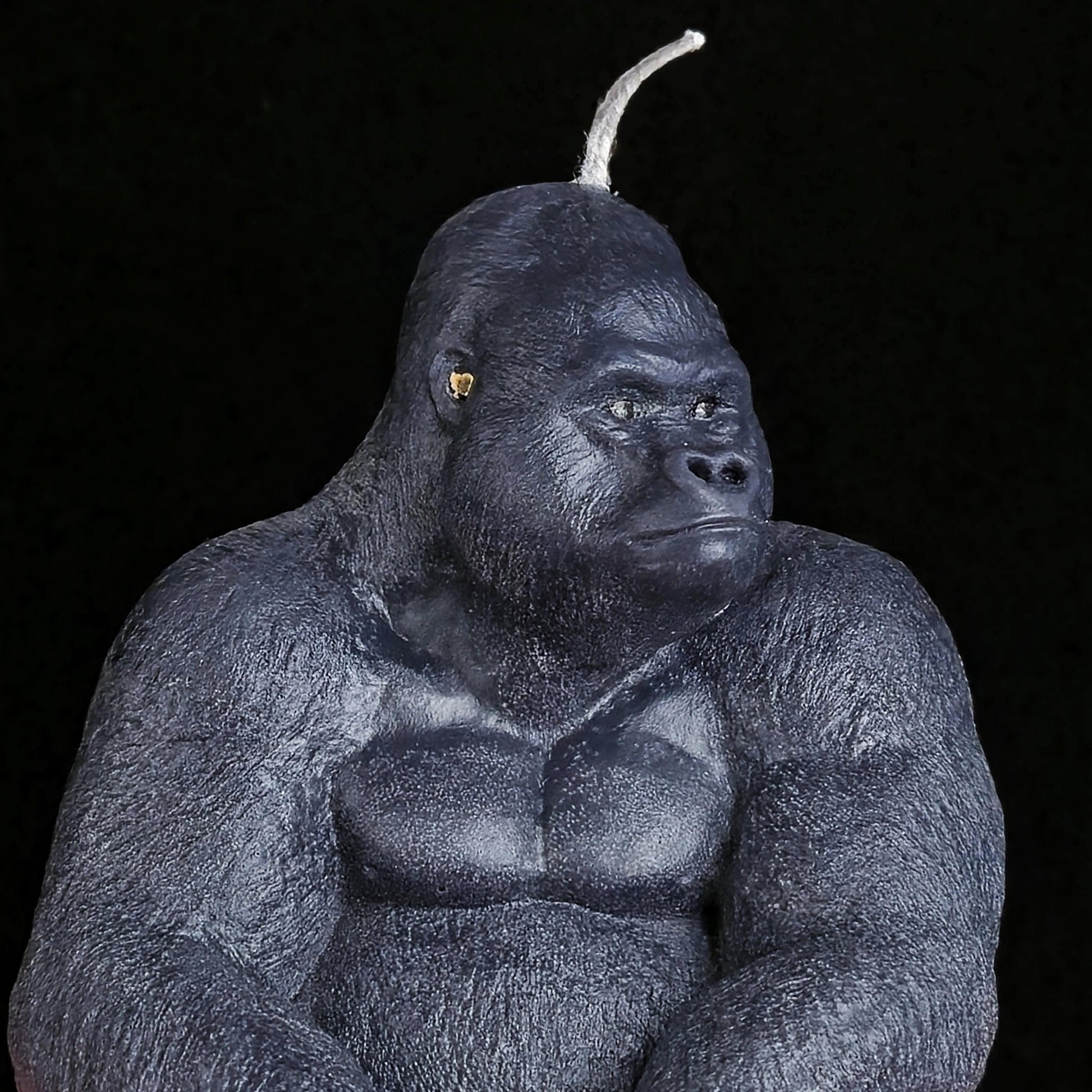 Gorilla Candle | Silly Candle | Black Gorilla Soy wax Candle | Handmade Cool Candle | Black Candle | Animal Lover Decor | Jungle Vibe Gift