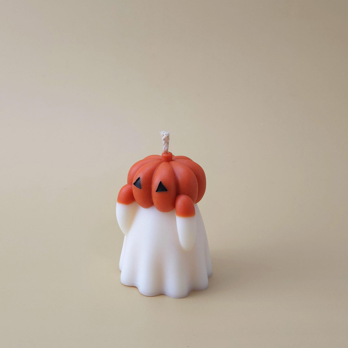 Pumpkin Ghost Candle or Set of 3