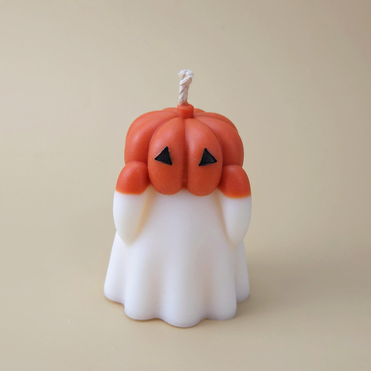 Pumpkin Ghost Candle or Set of 3