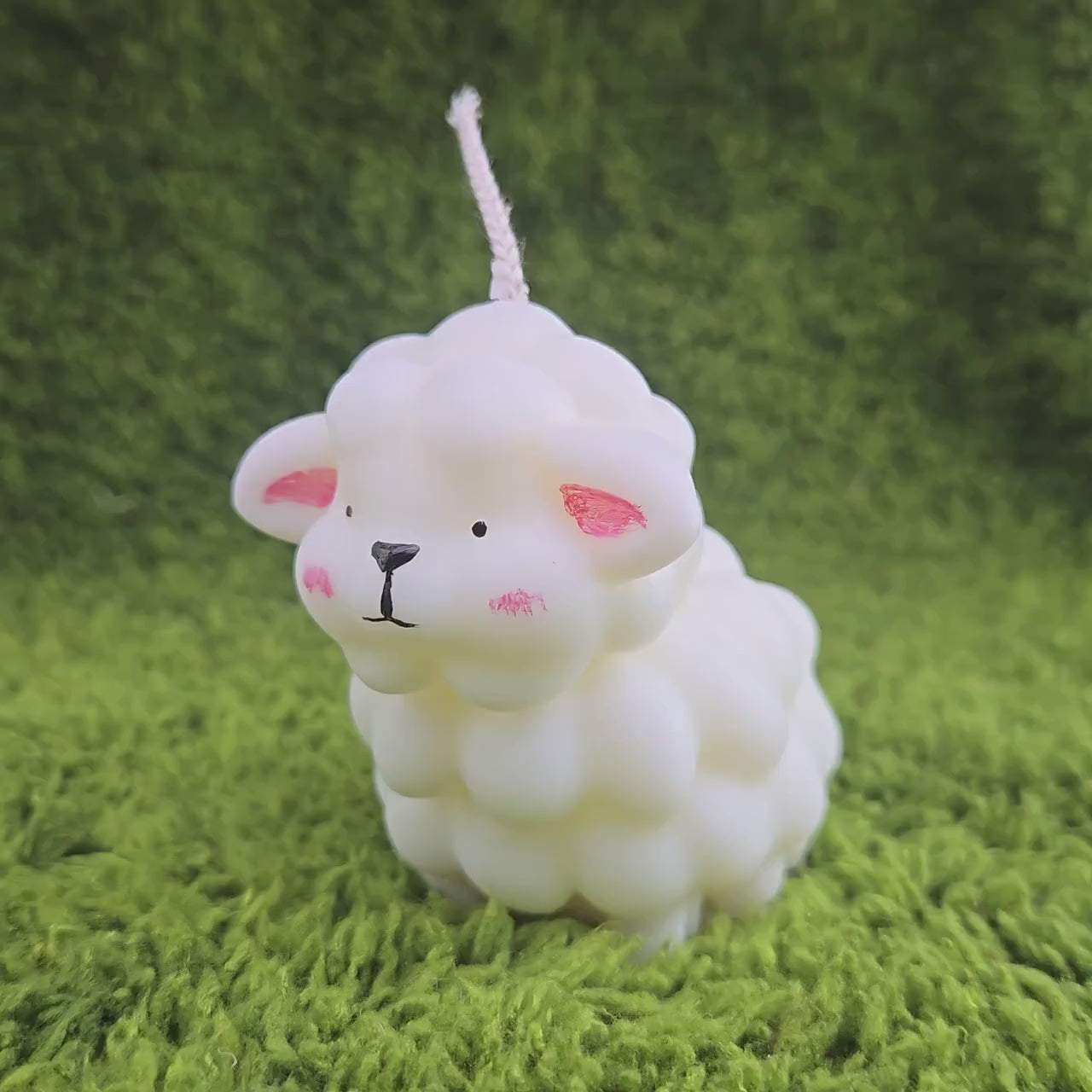 Cartoon Sheep Candle｜Handmade Soy Wax | Animal Candle | Scented Candle | Cute Gift | Kawaii Home Decor |