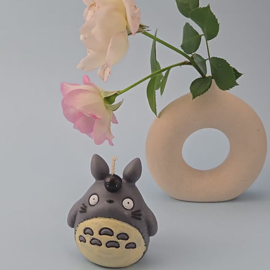 Totoro Candle | Ghibli Inspired Handmade Candle | Kawaii Totoro Gift | Anime Home Decor | Forest Spirit Candle