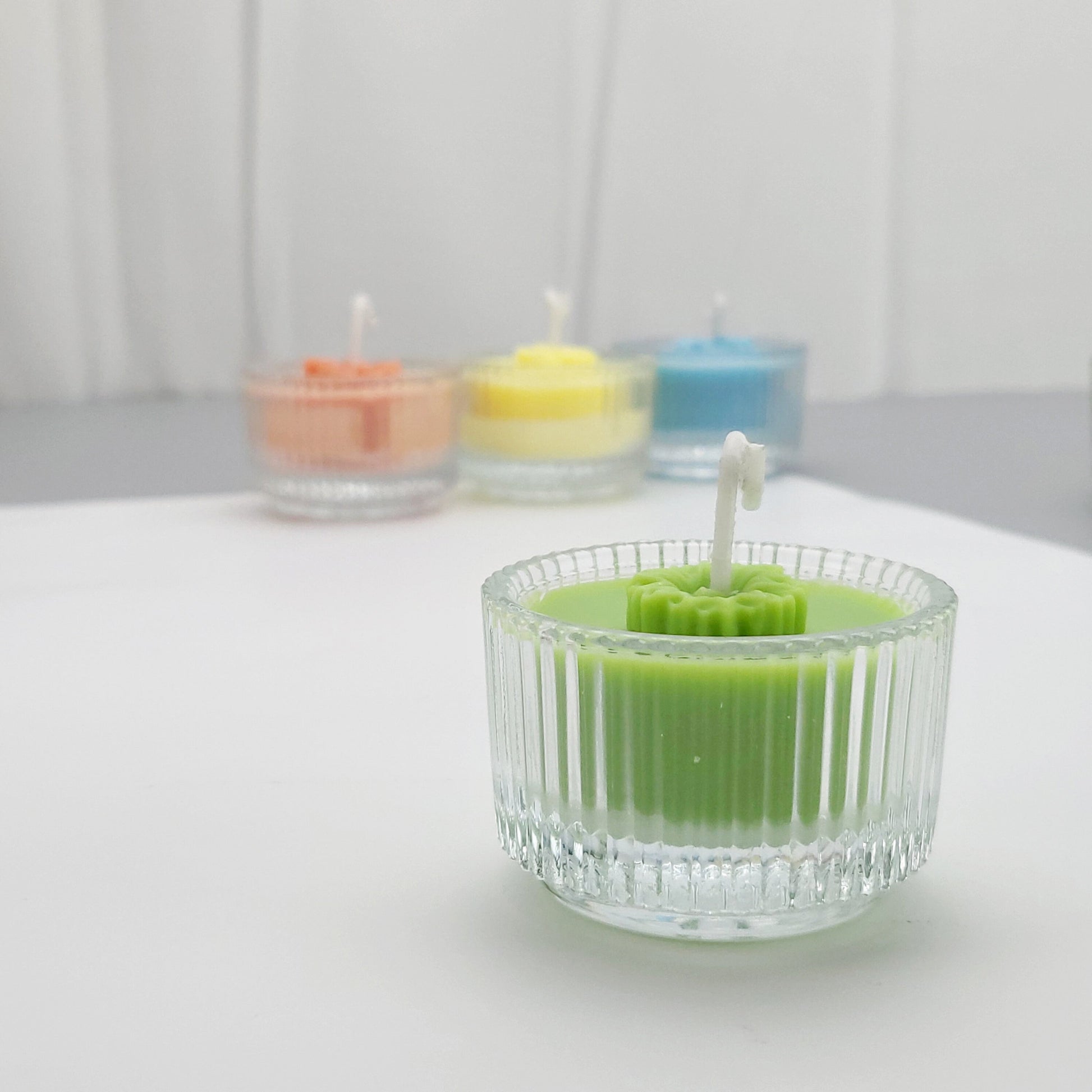 Tea lights candle｜spring scents candle sets of 4| hand-pour soy wax candle