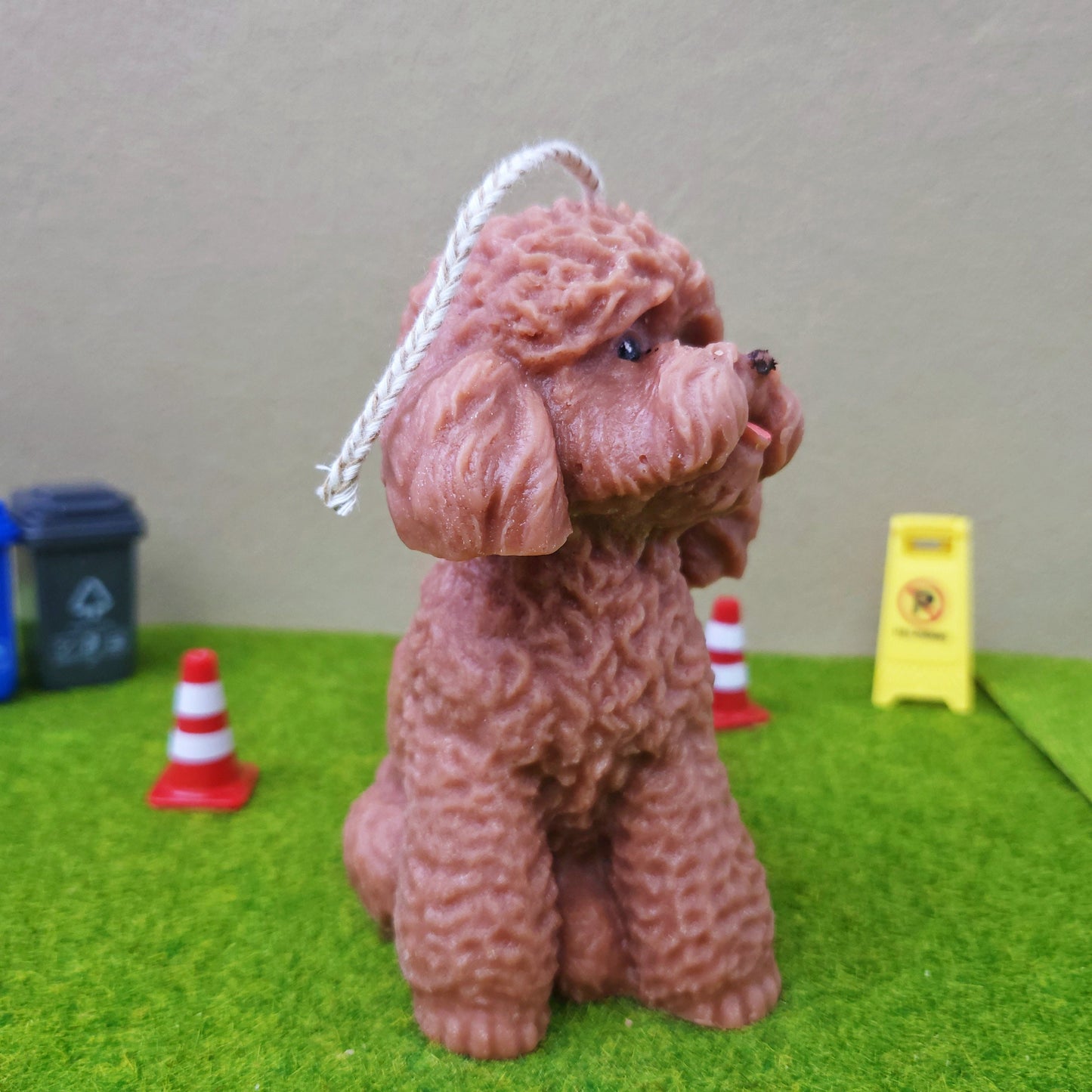 Poodle candle/ dog lover candle/handmade candle/ doggie candle/ puppy candle/ Doodle candle/gift for dog lover/cuttie/home decor