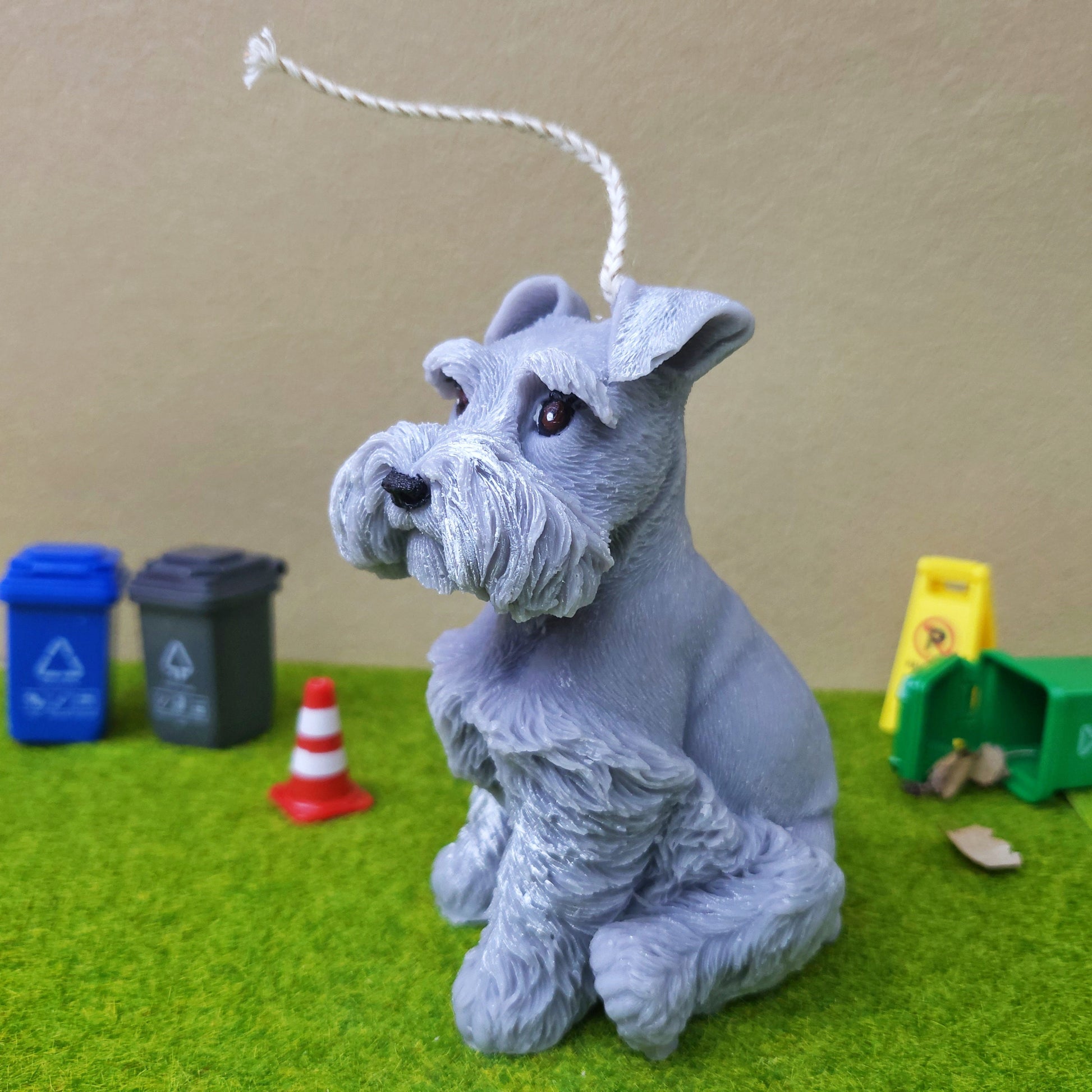 Schnauzer Candle/Handmade Candle/Doggie Candle/Puppy Candle/Gifts for Dog Lover/Schnauzer gift/cute dog candle/dog candle/