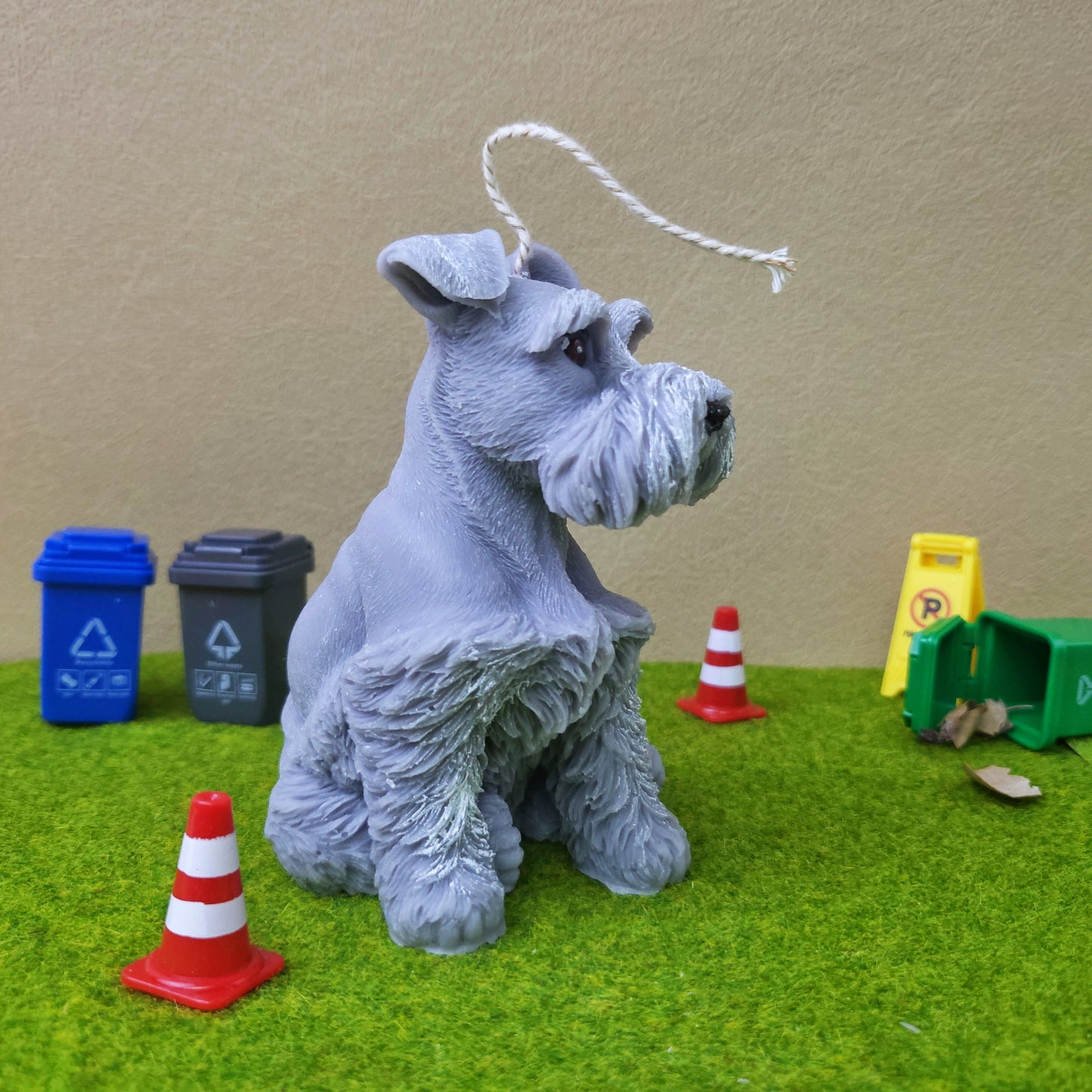 Schnauzer Candle/Handmade Candle/Doggie Candle/Puppy Candle/Gifts for Dog Lover/Schnauzer gift/cute dog candle/dog candle/