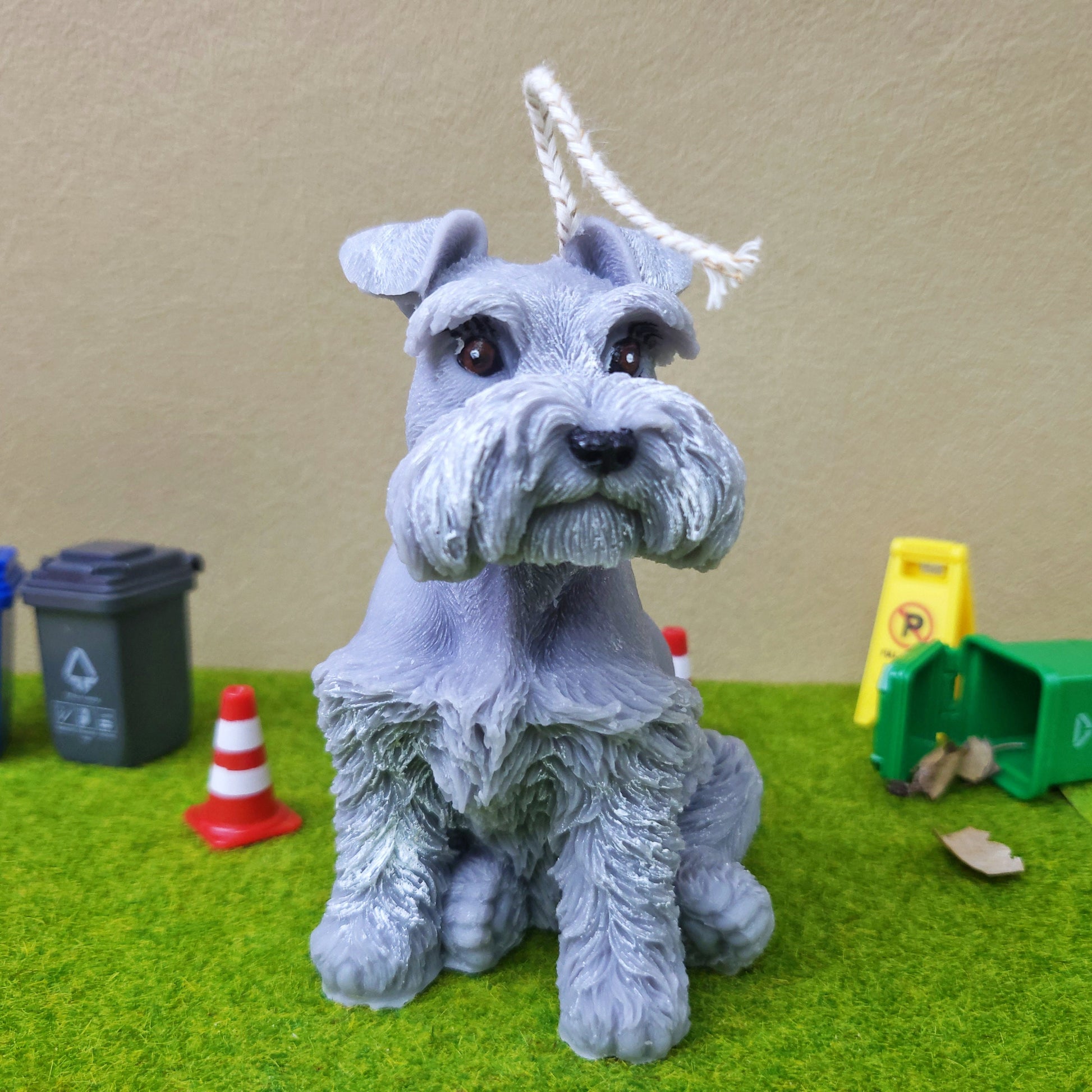 Schnauzer Candle/Handmade Candle/Doggie Candle/Puppy Candle/Gifts for Dog Lover/Schnauzer gift/cute dog candle/dog candle/